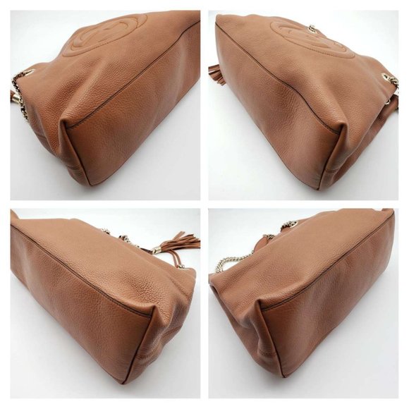 100% Authentic Gucci GG Soho on Chain Medium Shoulder Bag - Picture 8 of 16